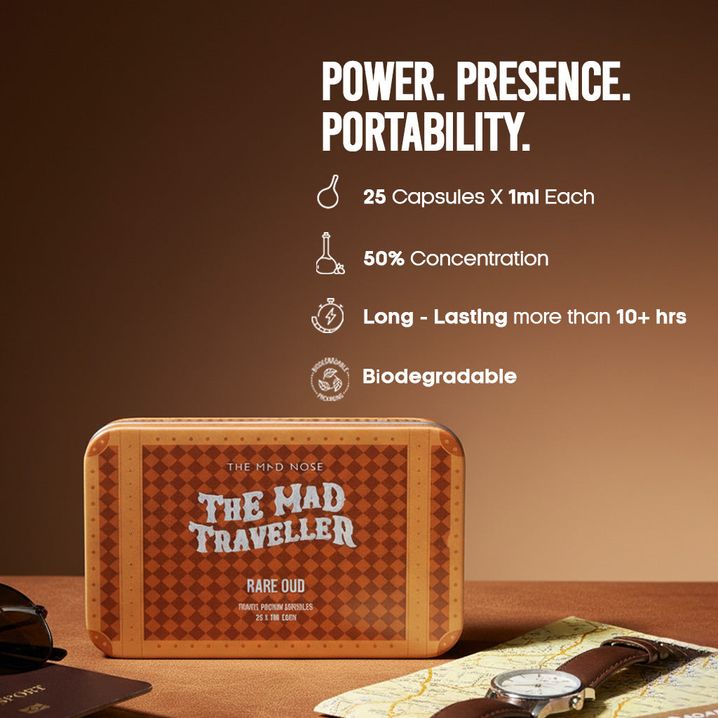 Rare Oud | Travel Essential | 25 Capsules x 1 ml