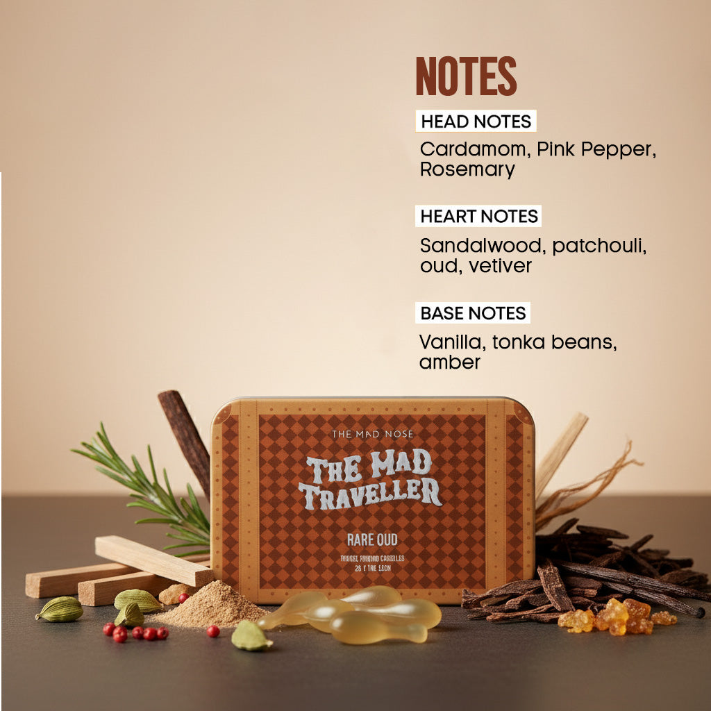 Rare Oud | Travel Essential | 25 Capsules x 1 ml