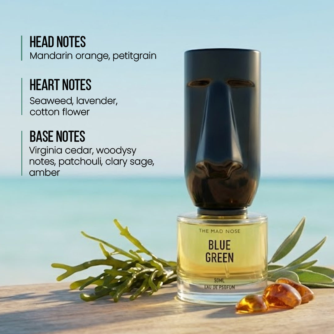 lavender and cotton flower perfume Blue Green